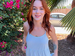 Closeup video of stunning redhead Sage Fox getting fucked hard
