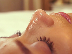 Lesbian massage with Veronica Leal and Mina K, full of oil and passion.