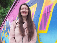 Outdoor dicking in missionary position with Alisa Horakova