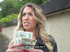 A guy made a bet on his girlfriend's naughtiness in lingerie.