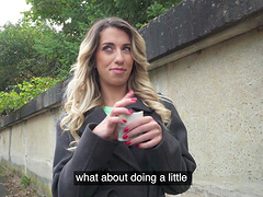 A guy made a bet on his girlfriend's naughtiness in lingerie.