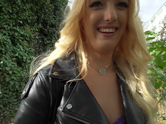 Anna Khara sucks and fucks a horny stranger in POV for money