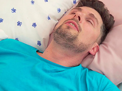 Blonde cutie Rika Fane lets a guy cum inside of her pussy