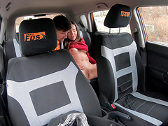 Driving instructor gets to fuck his favorite student Nataly Gold