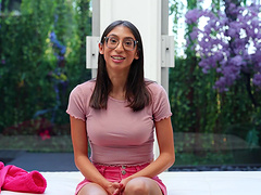 Beautiful brunette Sona has natural boobs and she is a milf. Pov video.