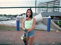 Beautiful brunette gets fucked in the ass in a hot cowgirl scene