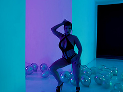 Lasirena69's big tits and juicy ass in lingerie