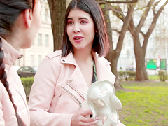 18-year-old beauty gets fucked in cowgirl position by a big cock