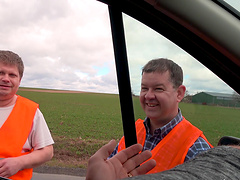 Blonde slut Rita Sweet wants to fuck in the back of the car