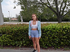 Tattooed couple explores interracial passion on public bus