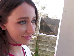 College girl with big cans has rough sex with her man in a hotel room.