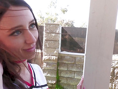 Cheerleader charly summer in a steamy uniform encounter