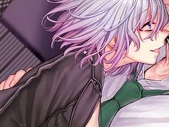 Slut with big boobs fucks with a dude until he cums all over her