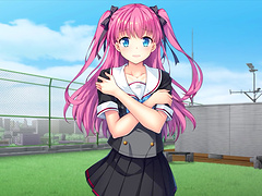 Sweet anime cutie loves jerking off a cock with her big boobs