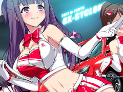 Anime cutie makes out with an older dude while getting fucked