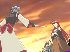 Slutty anime girl gets her pussy smashed in the sex dungeon