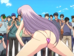 Stunning hottie loves fucking while a bunch of guys watch