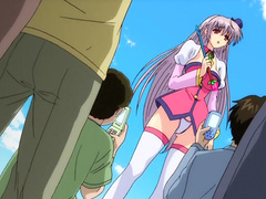 Stunning hottie loves fucking while a bunch of guys watch