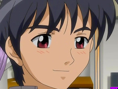 Lovely slut with pink hair rides a cock while her boobs bounce