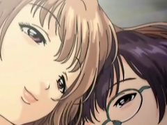 Tits and pussy licking scenes in a Japanese porn cartoon. HD