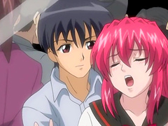 Watch amazing Hentai episode with a purple haired babe getting fucked