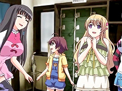 Fake tits babes drop their panties to seduce a dude - Hentai