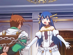 Another hentai video with sexy purple haired babe and her friend