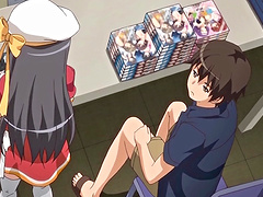 Hardcore fucking in this hentai video with a sexy blue eyed girl