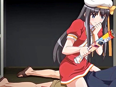 Hardcore fucking in this hentai video with a sexy blue eyed girl