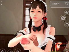 Maiden with big breasts gets naughty in cowgirl style