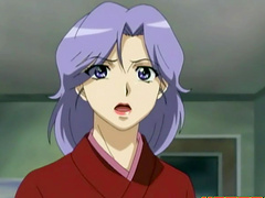 Purple haired slut gets tied up and fingered by a horny dude