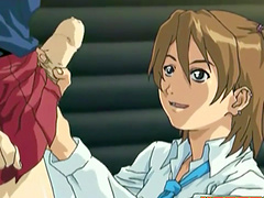 Anime porn video of a horny brunette chick being fucked hard