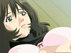 Anime porn video of a horny brunette chick being fucked hard