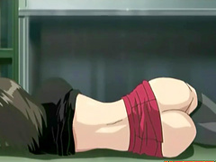 Anime porn video of a horny brunette chick being fucked hard