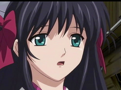 Lovely brunette chick takes a big delicious cock in her mouth