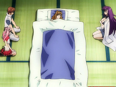 Horny anime slut gets her wet pussy eaten out by a friend