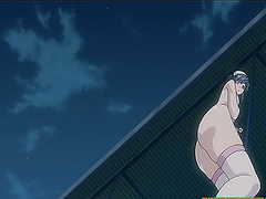 Busty anime chick moans loudly while getting stuffed with a dick