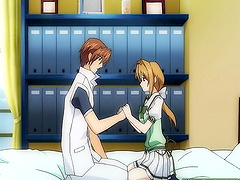 Nothing makes this anime chick happier than drooling on a dick