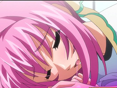 Pink haired slut likes to ride a dick while her boobies bounce