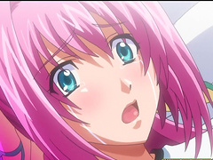 Pink haired slut likes to ride a dick while her boobies bounce