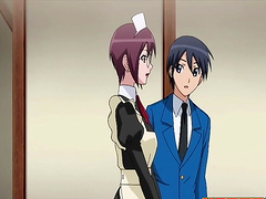 Two brunette anime chicks don't mind sucking a dick together