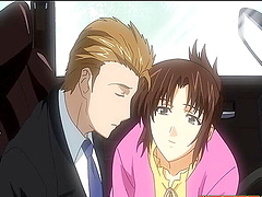 Brunette cutie has to suck a dick before getting her pussy drilled