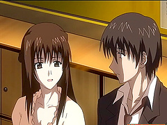 Brunette cutie has to suck a dick before getting her pussy drilled