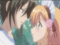 Sweet anime cutie spreads her legs and takes it in her pussy