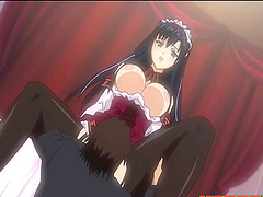 Slut with red hair couldn't resist drooling on a hard cock