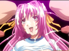 Pink haired slut knows how to suck a hard dong properly