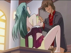 Pink haired slut gets fucked hard and deep on the chair