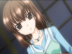 Hot brunette babe and another chick suck on the same dick