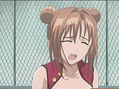 Horny anime chick moans while getting her pussy smashed