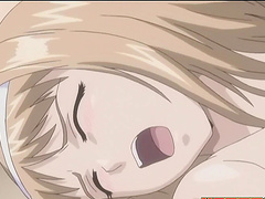 Horny anime chick moans while getting her pussy smashed
